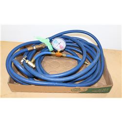 HOSE AND PRESSURE GUAGE