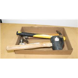 FLAT OF ASSORTED HAMMERS