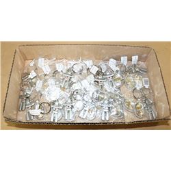 FLAT OF ASSORTED CANADA AND JASPER KEY CHAINS