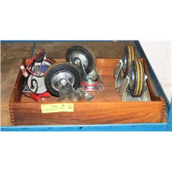 4 CASTER WHEELS AND 240GPH 12 DC WATER PUMP