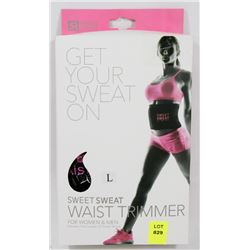 NEW! GET YOUR SWEAT ON! WAIST TRIMMER SIZE: L