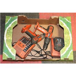 RIDGID 18V 1/2"  DRILL SET INCLUDES 2 DRILLS, 1