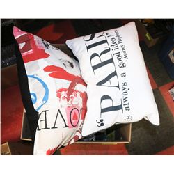 BOX OF SHOWHOME PILLOWS