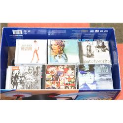 BOX OF ASSORTED CDS.