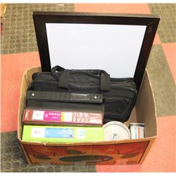 BOX W/LAPTOP CASE, WOOD-FRAMED DRY