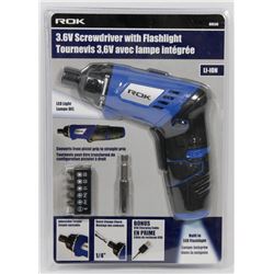 NEW! 3.6V SCREWDRIVER WITH LED FLASHLIGHT