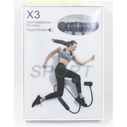 X3 SPORT BLUETOOTH WIRELESS HEADPHONES,