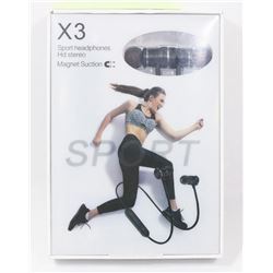 X3 SPORT BLUETOOTH WIRELESS HEADPHONES,