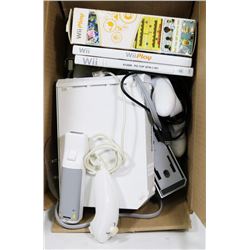 NINTENDO WII WITH GAMES AND CONTROLLER