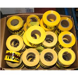 LARGE BOX OF SAFETY TAPE.