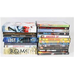 BOX OF DVDS INCLUDING 2010 OLYMPIC GAMES, LOST 4TH