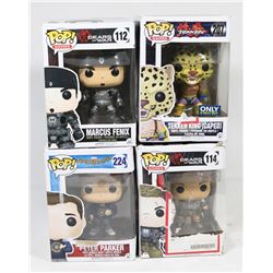 LOT OF 4 FUNKO POPS