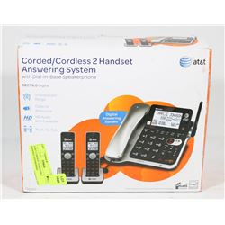 AT&T CORDED / CORDLESS 2 HANDSET ANSWERING