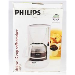 DELUXE 12 CUP COFFEE MAKER.