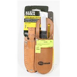 2 NEW KLEIN KNIVES WITH HOLDERS