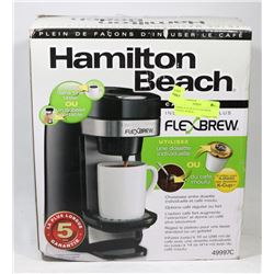 HAMILTON BEACH FLEX BREW COFFEE MAKER.