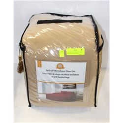 ANTI PILL MICROFLEECE CAMEL BEIGE  KING SIZE SHEET