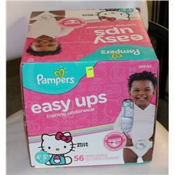 BOX OF 56 PAMPERS TRAINING PANTS 4T-5T