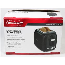 SUNBEAM 2 SLICE CAPACITY TOASTER.