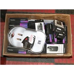 LARGE BOX OF LEATHER CELL PHONE HOLSTERS & MORE