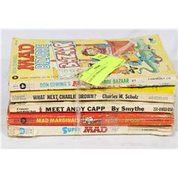 LOT OF 5 MAD BOOKS.