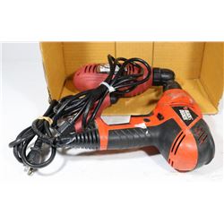 LOT OF 2 DRILLS INCL BLACK & DECKER AND SKIL