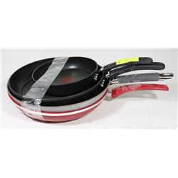 LOT OF 4 T-FAL FRYING PANS