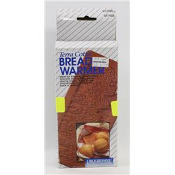 A PAIR OF NEW TERRA COTTA BREAD WARMERS