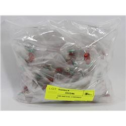 BAG OF 100 METAL CHERRY CHARMS