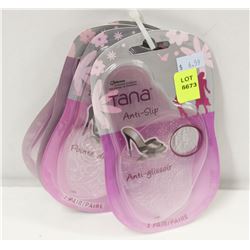 2 TANA ANTI-SLIP & 3 TANA HEEL LINERS
