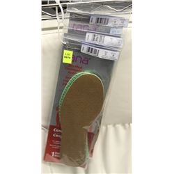 2 PAIRS OF ASSORTED SIZE TANA CUSHIONING INSOLES &