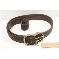 32" BRAVE BROWN SIRAH LEATHER BELT