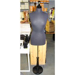 5FT ADJUSTABLE FABRIC-LINED MANNEQUIN W/ WOOD BASE