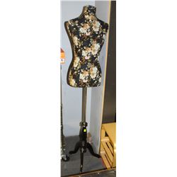 4-5FT ADJUSTABLE FABRIC-LINED MANNEQUIN W/ WOOD