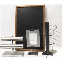 LOT OF 5 ASSORTED PRODUCT DISPLAY STANDS: