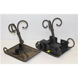 2 HD BLACK WALLMOUNT BRACKETS SOLD W/ 2 DECORATIVE
