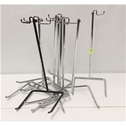 LOT OF 7 TABLE-TOP ADJUSTABLE CHROME PRODUCT