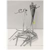 Image 1 : LOT OF 8 ADJUSTABLE CHROME-ROD PRODUCT DISPLAY