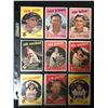 Image 1 : 1959 TOPPS BASEBALL CARD LOT