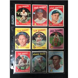 1959 TOPPS BASEBALL CARD LOT