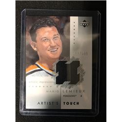 2003 Upper Deck Mario Lemieux #AT-ML Artist's Touch Jersey Patch