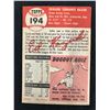 Image 2 : 1953 TOPPS #194 EDDIE KAZAK