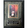 Image 1 : 1990 SkyBox Michael Jordan #41 Basketball Card (5 X 7 Plaque)