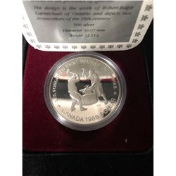 1988 Proof Silver Dollar - Les Forges Du Saint Maurice Ironworks .500 SILVER