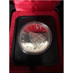 1876-1976 CANADA $1 DOLLAR - .500 SILVER - Elizabeth II - Library of Parliament