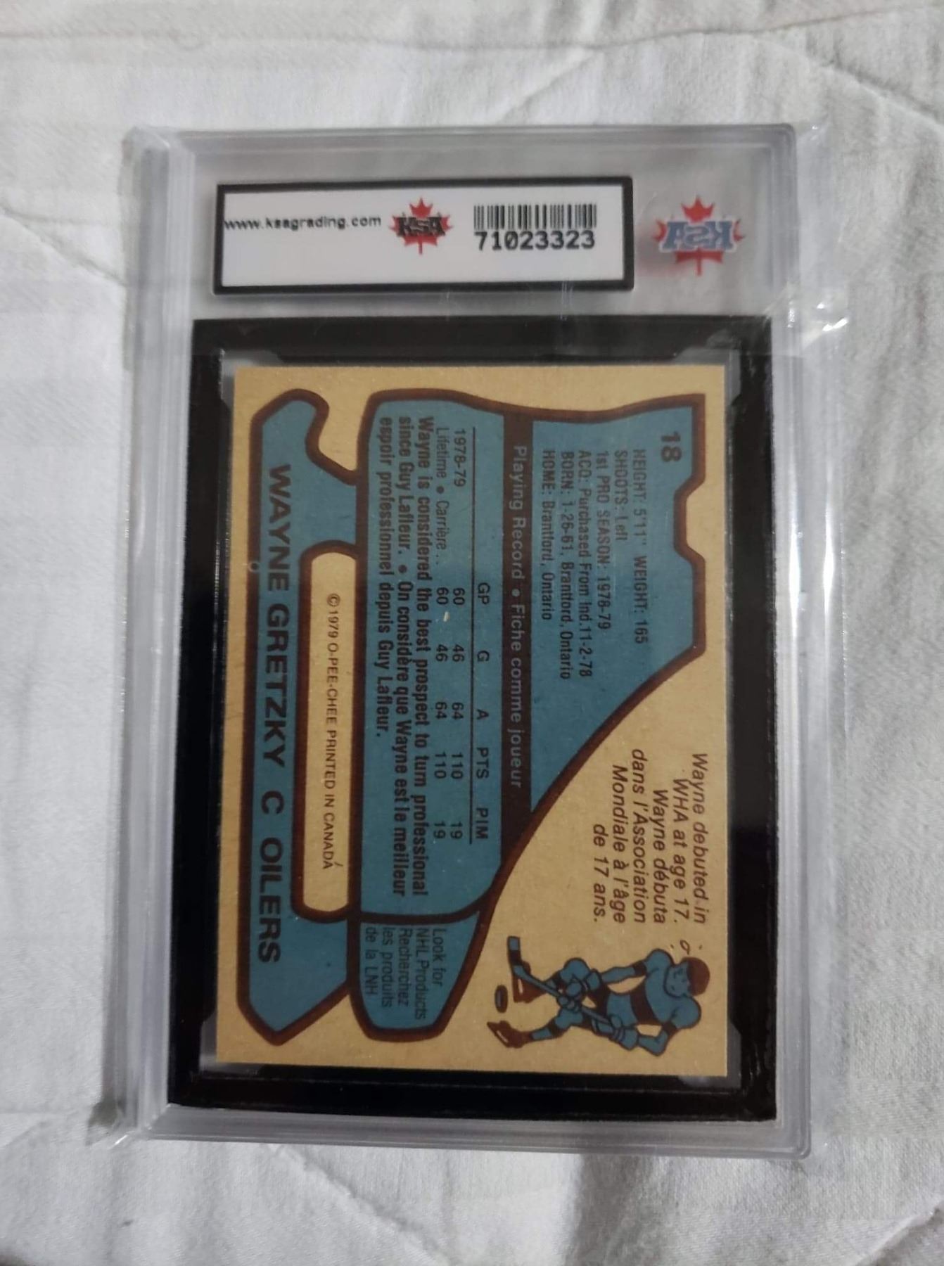 1979 80 O PEE CHEE 18 WAYNE GRETZKY ROOKIE CARD 9 MINT 