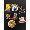 Image 1 : EMBROIDERED CARTOON PATCHES LOT (BART SIMPSON/ FAMILY GUY...)