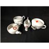 Image 1 : 1880-1920'S RED CROSS CERAMIC SERVING SET **RARE**