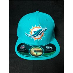 MIAMI DOLPHINS NEW ERA BALL CAP (SIZE 8) NEW W/ TAGS