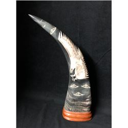 NATIVE ART POWDER HORN